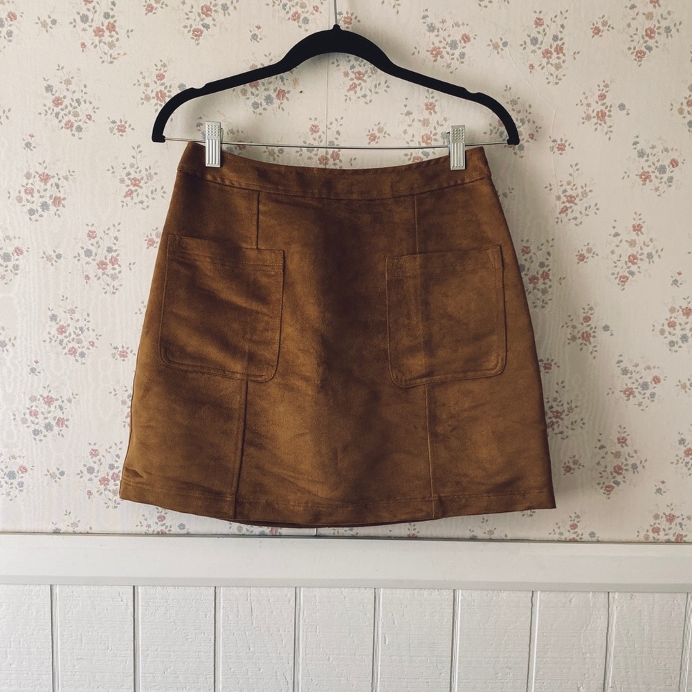 Suede Old Navy fall skirt